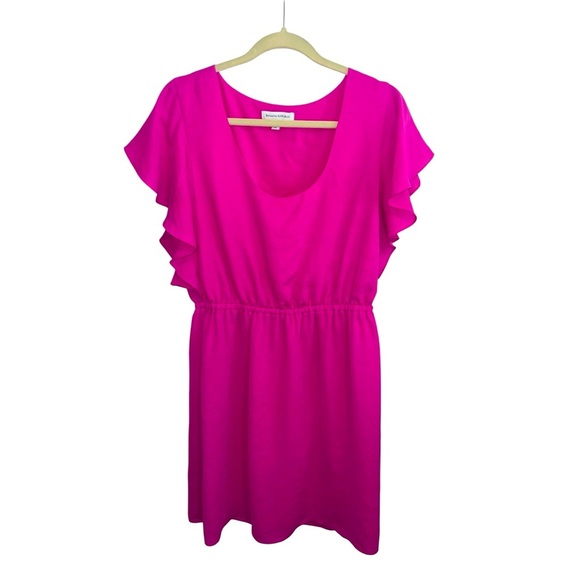 Banana Republic Flutter‑Sleeve Dress 12 | Elastic Waist | Flattering Fit & Flow - Picture 1 of 7